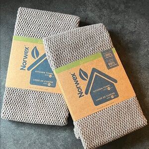 Norwex kitchen towels in mushroom QTY 2